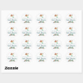Sticker Rond Cartes Douche Livraison Oiseaux Enveloppe Classic  (Feuille)