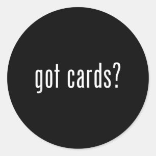 Sticker Rond Cartes obtenues_ - Cartes de sport baseball en jeu