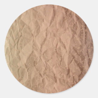 Sticker Rond Cartes papier vintage pliées en couleurs chaudes