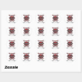 Sticker Rond Cartes Surfs Marlin Davidsons (Feuille)