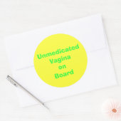 Sticker Rond CarteVaginaire non médicamentée (Enveloppe)