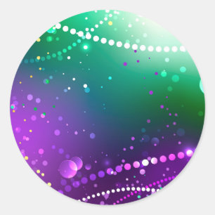 Sticker Rond Carthagène Solive Purple