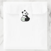 Sticker Rond Cartoon Baby Panda (Sac)