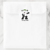 Sticker Rond Cartoon Camp Panda (Sac)
