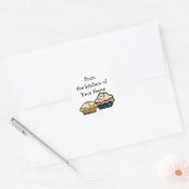 Sticker Rond Cartoon Pies for Pie Day 23 janvier (Enveloppe)
