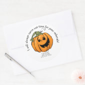 Sticker Rond Carve Time pour votre Halloween de référence (Enveloppe)