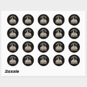 Sticker Rond casablanca maroc (Feuille)