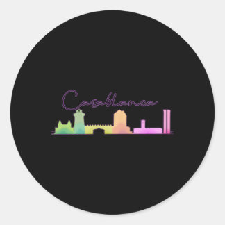 Sticker Rond Casablanca Maroc