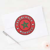 Sticker Rond Casablanca Maroc (Enveloppe)