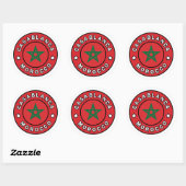 Sticker Rond Casablanca Maroc (Feuille)