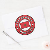 Sticker Rond Casablanca Maroc (Enveloppe)