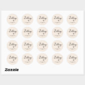 Sticker Rond Cascade de Blush | MARIAGE (Feuille)