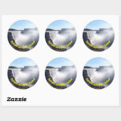 Sticker Rond Cascade Dettifoss - Vatnajokull NP - Islande (Feuille)