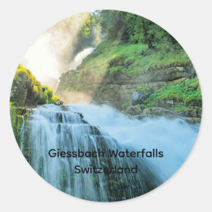 Sticker Rond Cascades de Giessbach, Suisse
