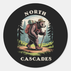 Sticker Rond Cascades du Nord