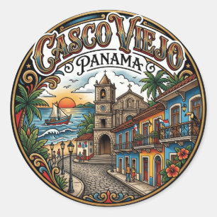Sticker Rond Casco Viejo Panama