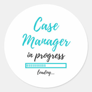 Sticker Rond Case manager