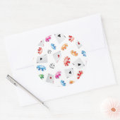 Sticker Rond Casino, Accessoires Jeux motif (Enveloppe)