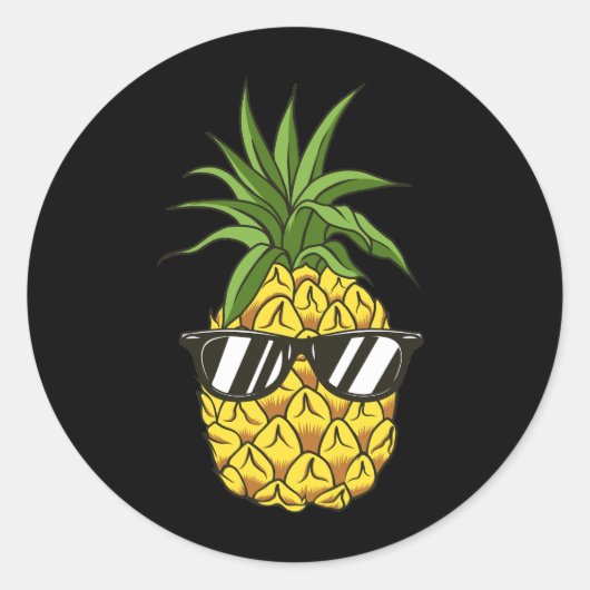 Sticker Rond casque à ananas (Devant)