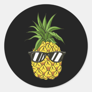 Sticker Rond casque à ananas