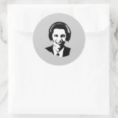 Sticker Rond Casque Barack Obama (Sac)