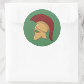 Sticker Rond Casque Corinthien (Sac)