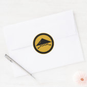 Sticker Rond Casque d'ashigaru en cercle (Enveloppe)