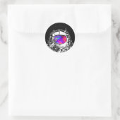 Sticker Rond Casque d'astronaute de Trippy (Sac)