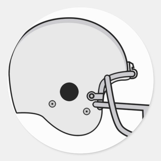 Sticker Rond casque de football (Devant)