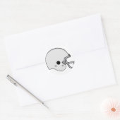 Sticker Rond casque de football (Enveloppe)