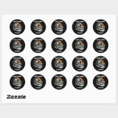 Sticker Rond Casque de football noir et orange (Feuille)