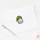 Sticker Rond Casque de l'armée Tabby Cat (Enveloppe)