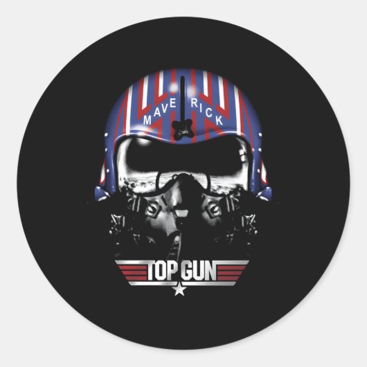 Sticker Rond Casque Maverick pour canon supérieur (Devant)