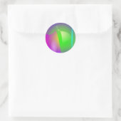 Sticker Rond Casque vert (Sac)