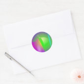 Sticker Rond Casque vert (Enveloppe)