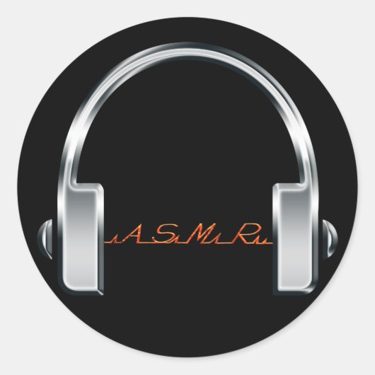 Sticker Rond Casques ASMR (Devant)