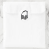 Sticker Rond Casques - écouteurs - Casques audio 2 (Sac)