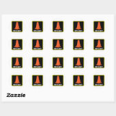 Sticker Rond CASQUETTE CONE 1a (Feuille)