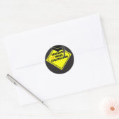 Sticker Rond Casquette de la construction des diplômés (Enveloppe)