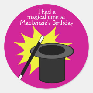 Sticker Rond Casquette de Magic Me Magicien