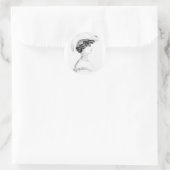 Sticker Rond Casquette féminin (Sac)