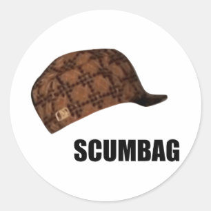 Sticker Rond Casquette Meme de Steve de salaud