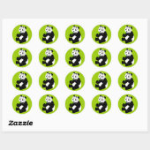 Sticker Rond Casquette Panda (Feuille)