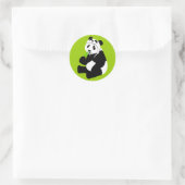 Sticker Rond Casquette Panda (Sac)