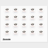 Sticker Rond Casquette pirate fête d'anniversaire (Feuille)
