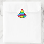 Sticker Rond Casquette Rainbow Witch (Sac)