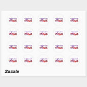 Sticker Rond casquette_rouge_ (Feuille)