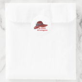 Sticker Rond casquette rouge (Sac)