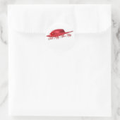 Sticker Rond casquette rouge (Sac)