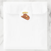 Sticker Rond Casquette Sheriff Cowboy (Sac)